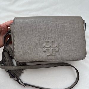 Tory Burch Thea Crossbody Bag Gray/Stone